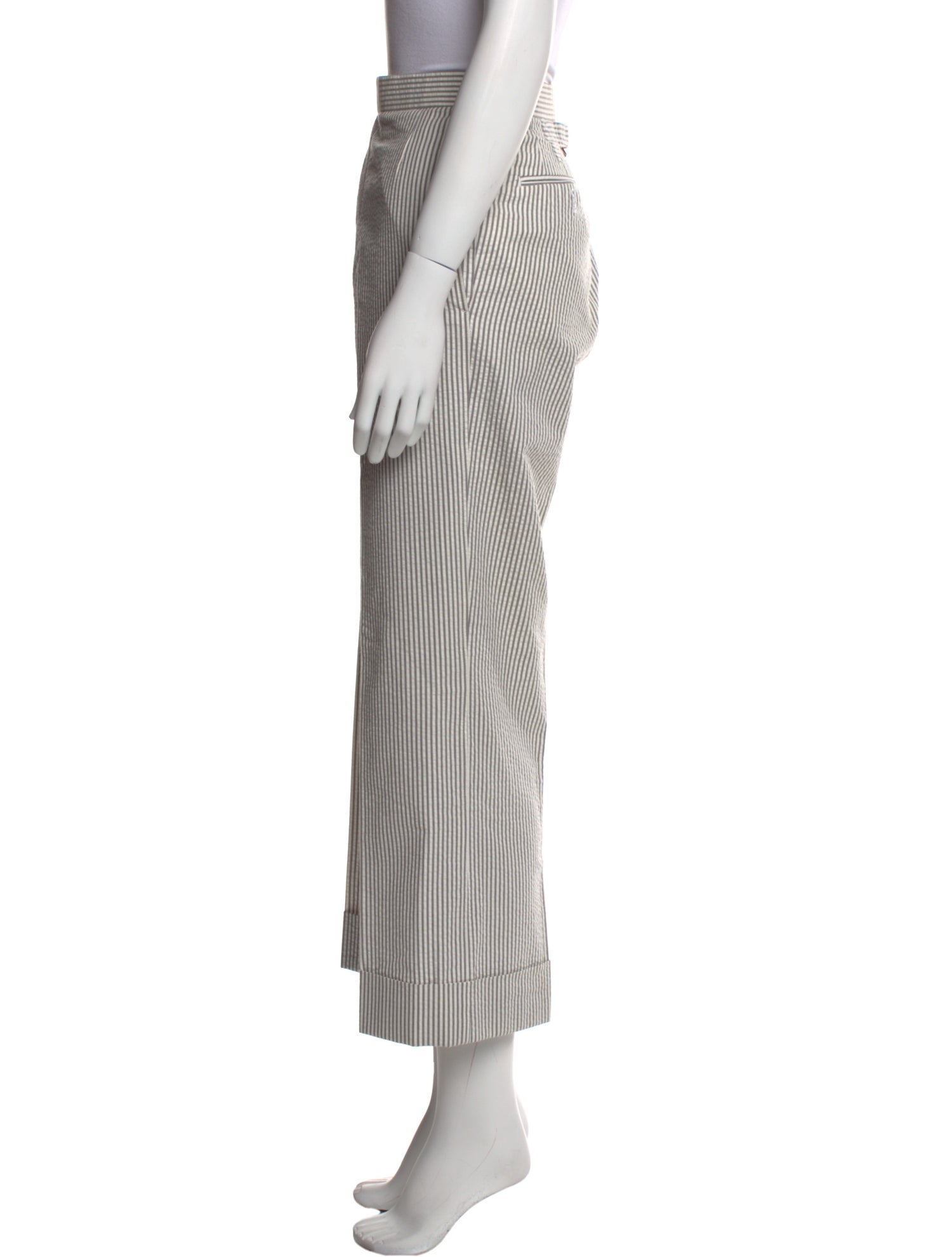 Thom Browne Striped Wide Leg Pants